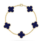 [⭐JeweliWhal] مجموعة سوار CLOVER 5 MOTIF LAPIS LAZULI