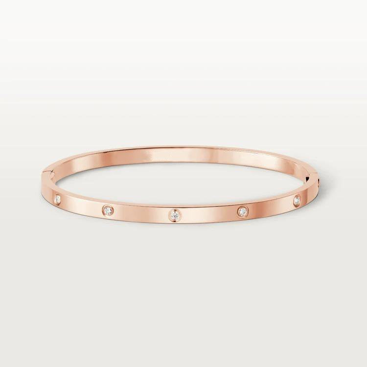 [⭐JeweliWhal]سوار الحب 3.65MM 10 ماسات