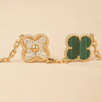 [⭐JeweliWhal] مجموعة سوار CLOVER 5 MOTIF MALACHITE