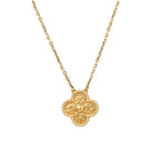 [⭐JeweliWhal]CLOVER 15MM  BRONZING NECKLACE