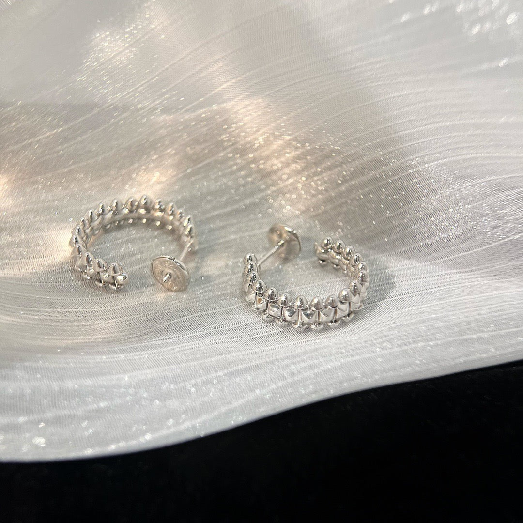 [⭐JeweliWhal]クラッシュ スモールフープイヤリング