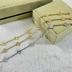 [⭐JeweliWhal]CLOVER 6 MOTIF DIAMOND LASER BRACELET