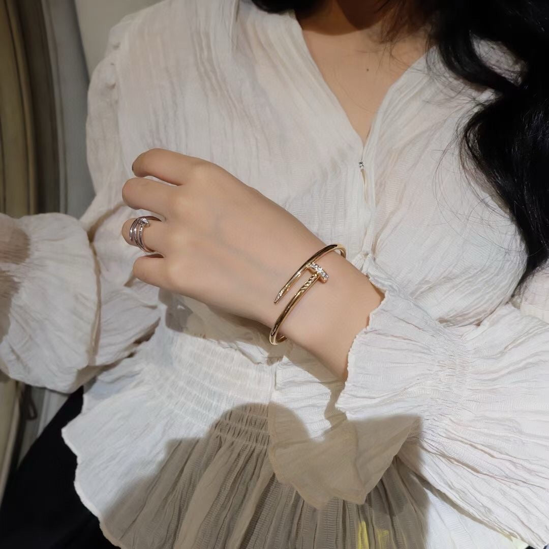 [⭐JeweliWhal]JUSTE ブレスレット 3.5MM ダイヤモンド