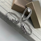 [⭐JeweliWhal]NEW OBSIDIAN & DIAMOND SERPENT BRACELET