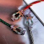 [⭐JeweliWhal]フォース ラージ ホースシューカラー ダイヤモンドブレスレット ローズゴールド