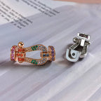 [⭐JeweliWhal]フォース ラージ ホースシューカラー ダイヤモンドブレスレット ローズゴールド