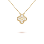 [⭐JeweliWhal]CLOVER 15MM DIAMOND SINGLE FLOWER NECKLACE