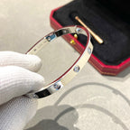 [⭐JeweliWhal]LOVE BRACELET 6.1MM 10 DIAMONDS