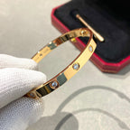 [⭐JeweliWhal]LOVE BRACELET 6.1MM 10 DIAMONDS