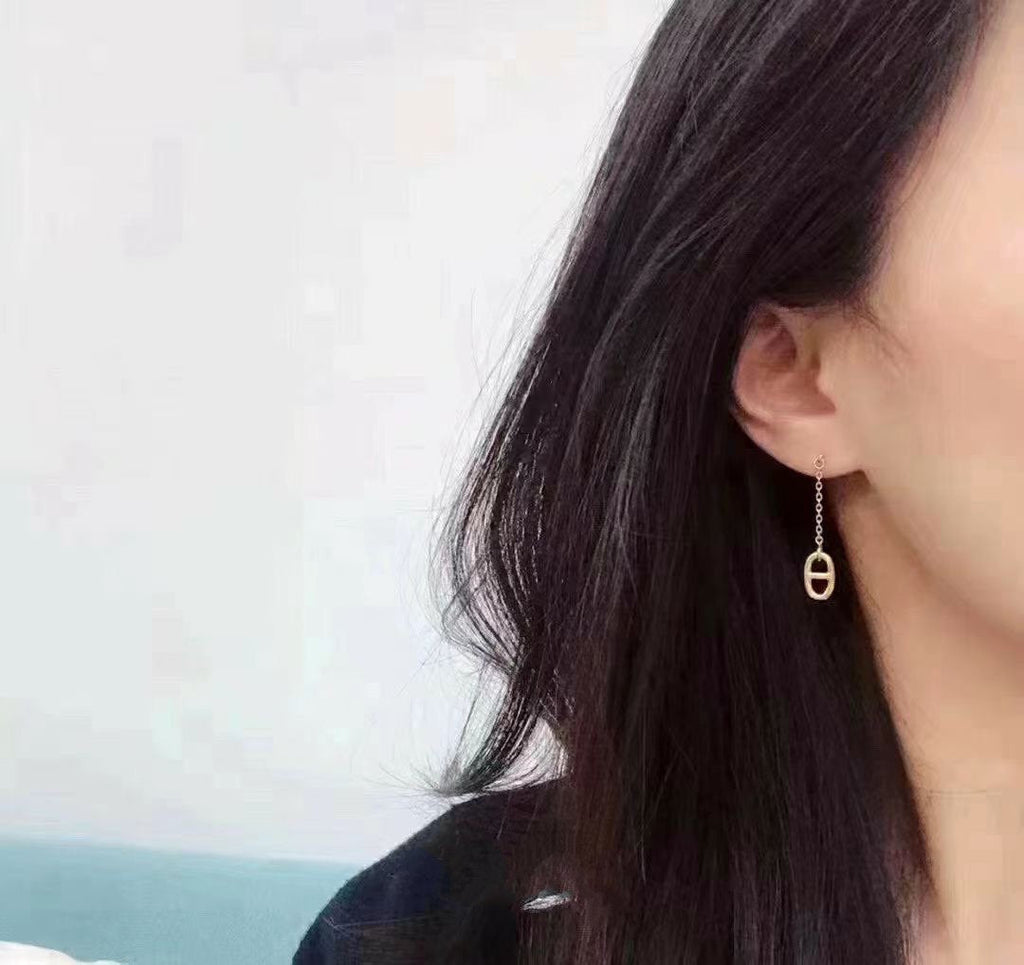 [⭐JeweliWhal]CHAINE TASSEL EARRINGS