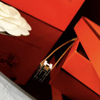 [⭐JeweliWhal]H ホワイト スクエア ゴールド ネックレス