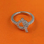 [⭐JeweliWhal]ECHAPPEE RING SILVER DIAMOND