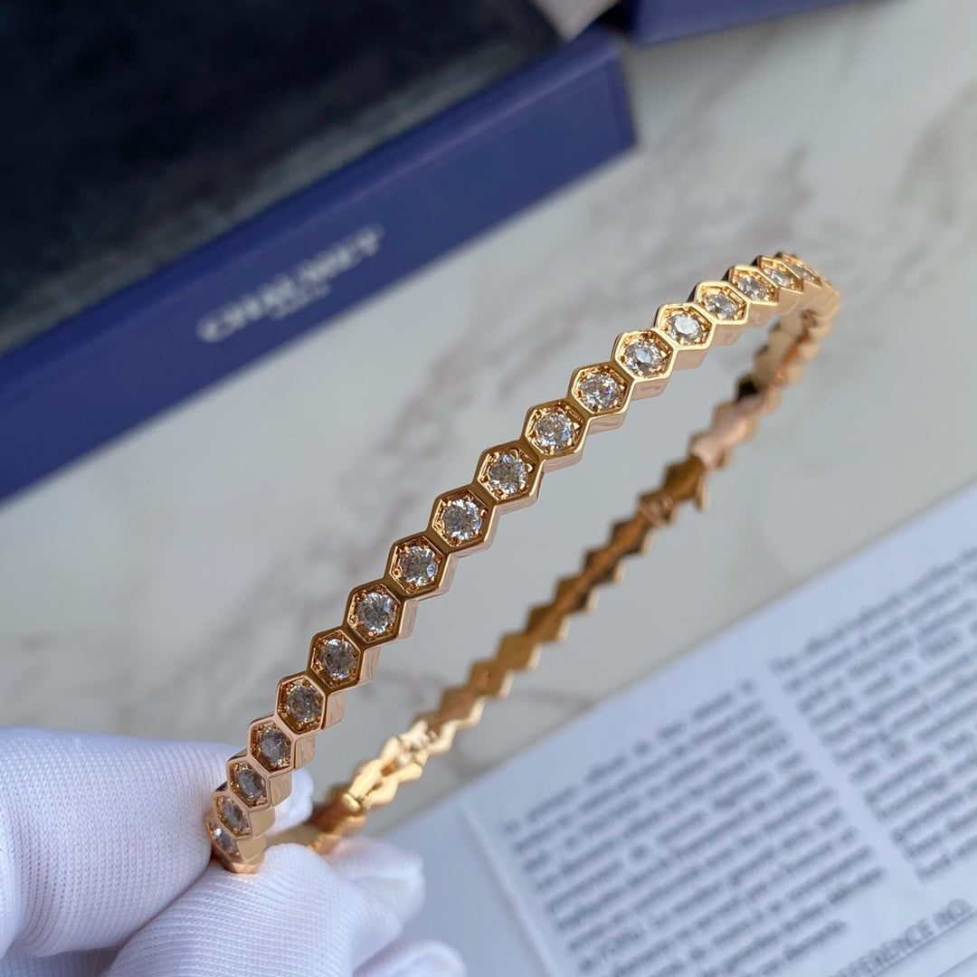 [⭐JeweliWhal]BEE LOVE GOLD BRACELET FULL DIAMOND