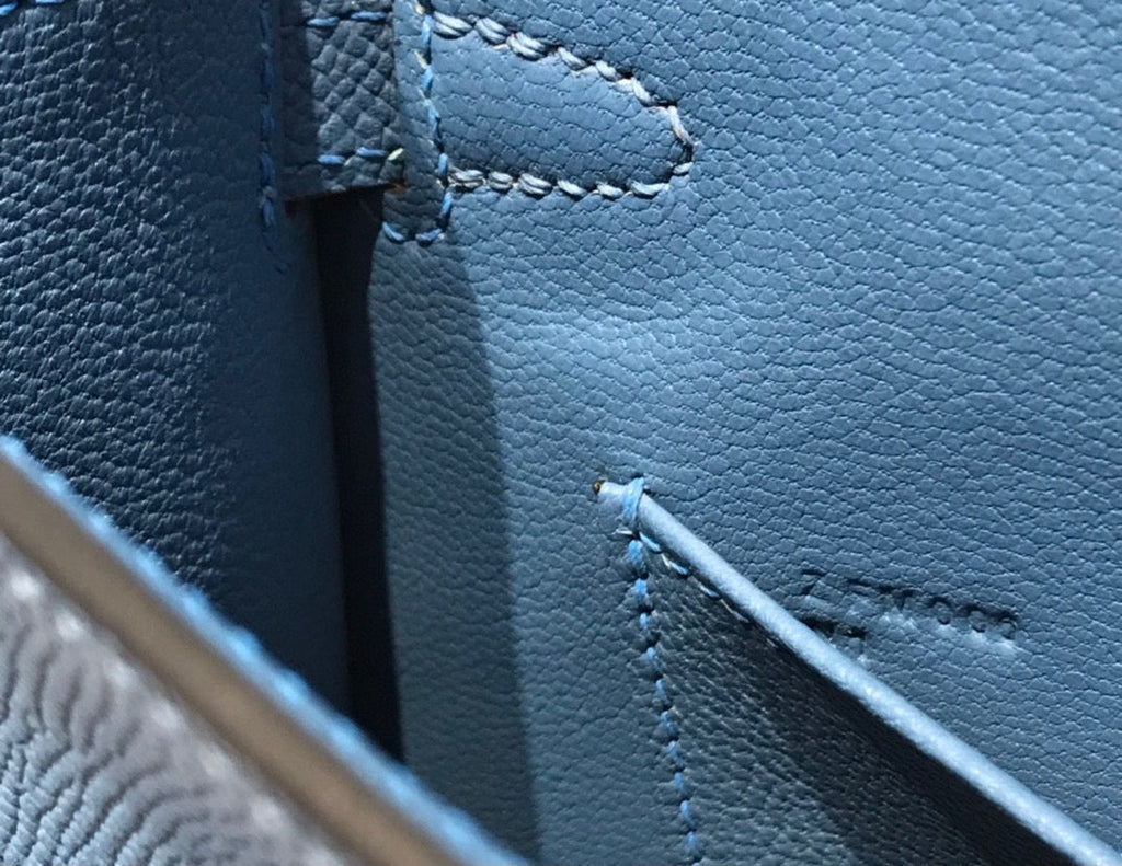 HM ケリー ミニ 20 ブルー エプソム ゴールド ハードウェア