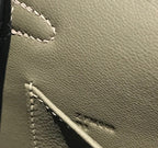 HM ケリーミニ 20 ライトグレー エプソムゴールドハードウェア