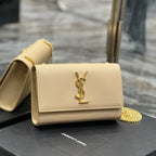 ケイト スモール タッセルバッグ（サテンベージュ）