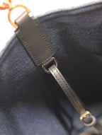 LARGE TOUJOURS 37 BLUE DENIM OBLIQUE JACQUARD