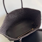 LARGE CABAT 51 IN BROWN LAMBSKIN