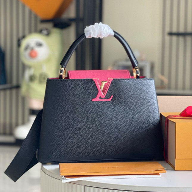 カプシーヌ MM 31 ブラック ゴールドハードウェア