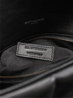 LOULOU PUFFER MEDIUM 29 IN ALL BLACK SHEEPSKIN BLACK HARDWARE