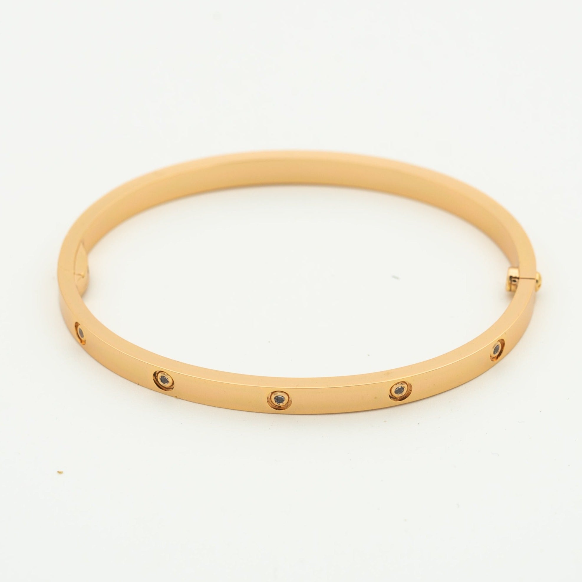 [⭐JeweliWhal]سوار الحب 3.65MM 10 ماسات