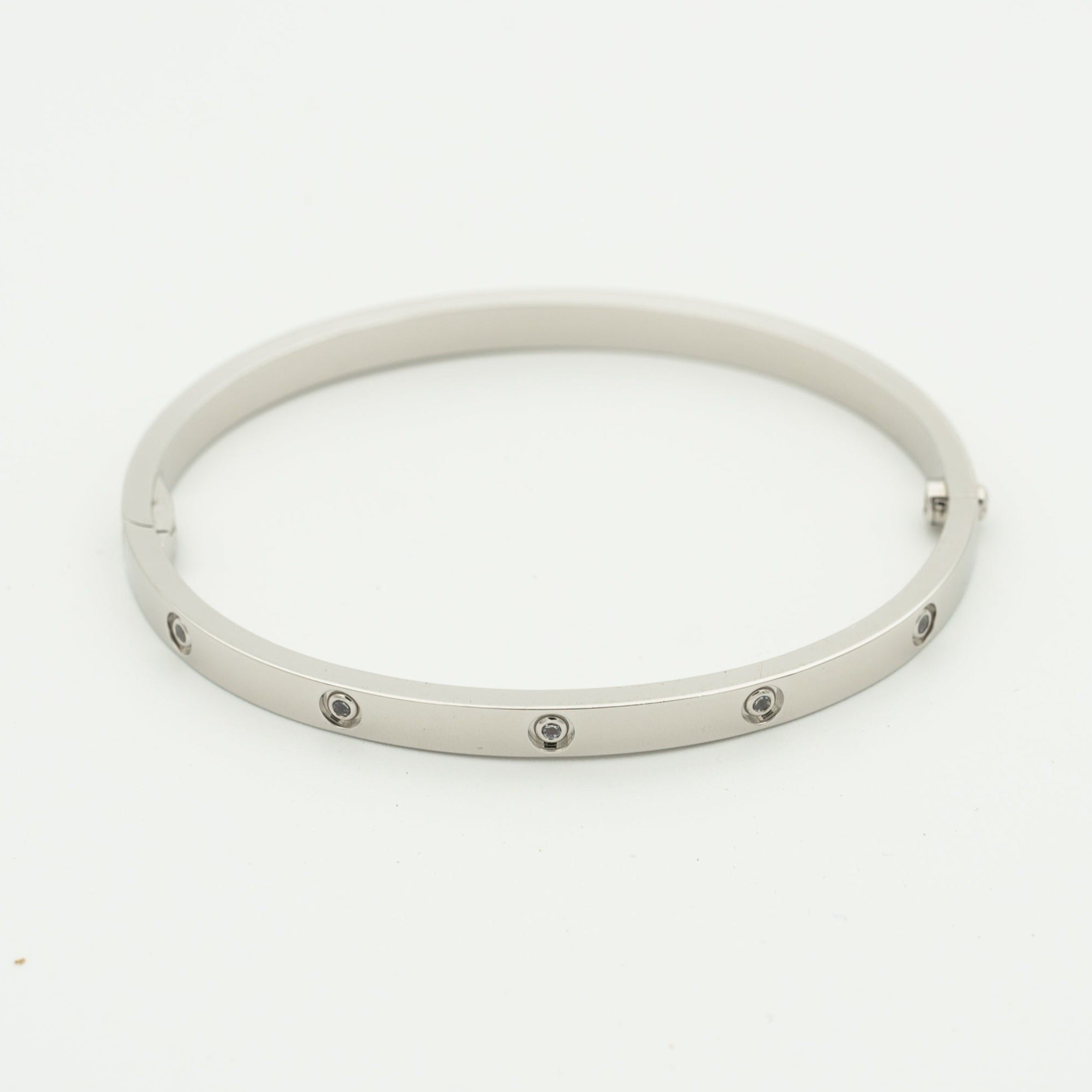 [⭐JeweliWhal]سوار الحب 3.65MM 10 ماسات