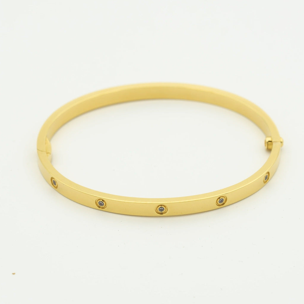 [⭐JeweliWhal]سوار الحب 3.65MM 10 ماسات