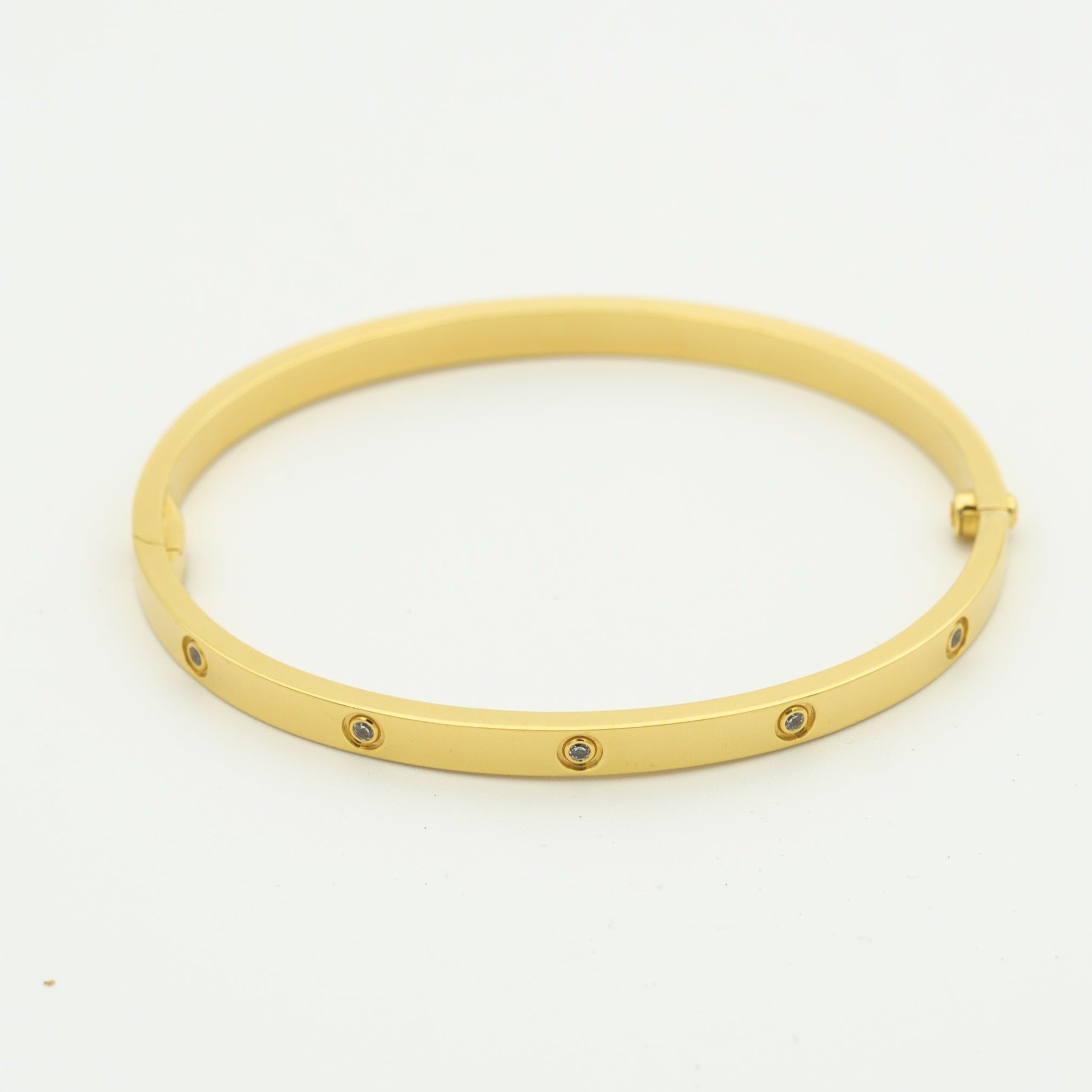 [⭐JeweliWhal]سوار الحب 3.65MM 10 ماسات