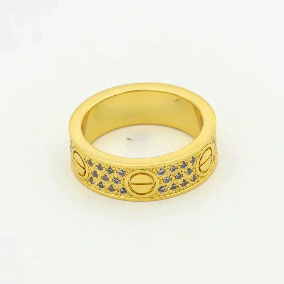 [⭐JeweliWhal]LOVE RING 5.5MM DIAMONDS PAVED
