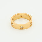 [⭐JeweliWhal]LOVE RING 5.5MM 6 DIAMONDS PINK GOLD