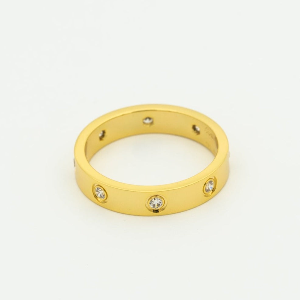 [⭐JeweliWhal]LOVE RING 3.6MM 8 DIAMONDS