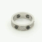[⭐JeweliWhal]LOVE RING 5.5MM DIAMONDS PAVED CERAMIC