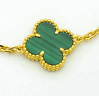 [⭐JeweliWhal] مجموعة سوار CLOVER 5 MOTIF MALACHITE