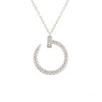 [⭐JeweliWhal]JUSTE NECKLACE SILVER DIAMONDS