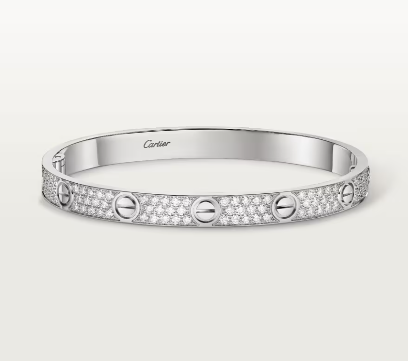 [⭐JeweliWhal]NEW-LOVE-6.1MM-Width Diamond-Studded Bracelet