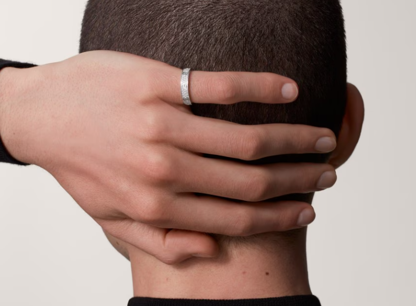 [⭐JeweliWhal]LOVE RING 4mm幅 フルダイヤモンドリング シルバー