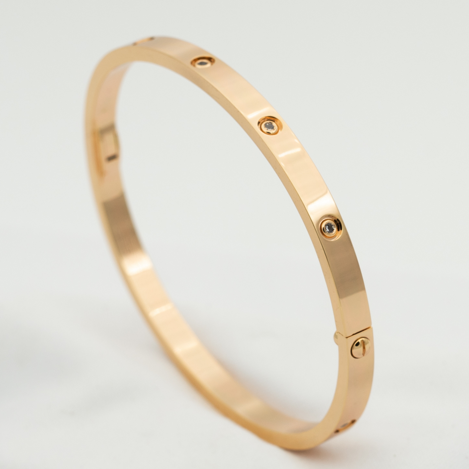 [⭐JeweliWhal]سوار الحب 3.65MM 10 ماسات