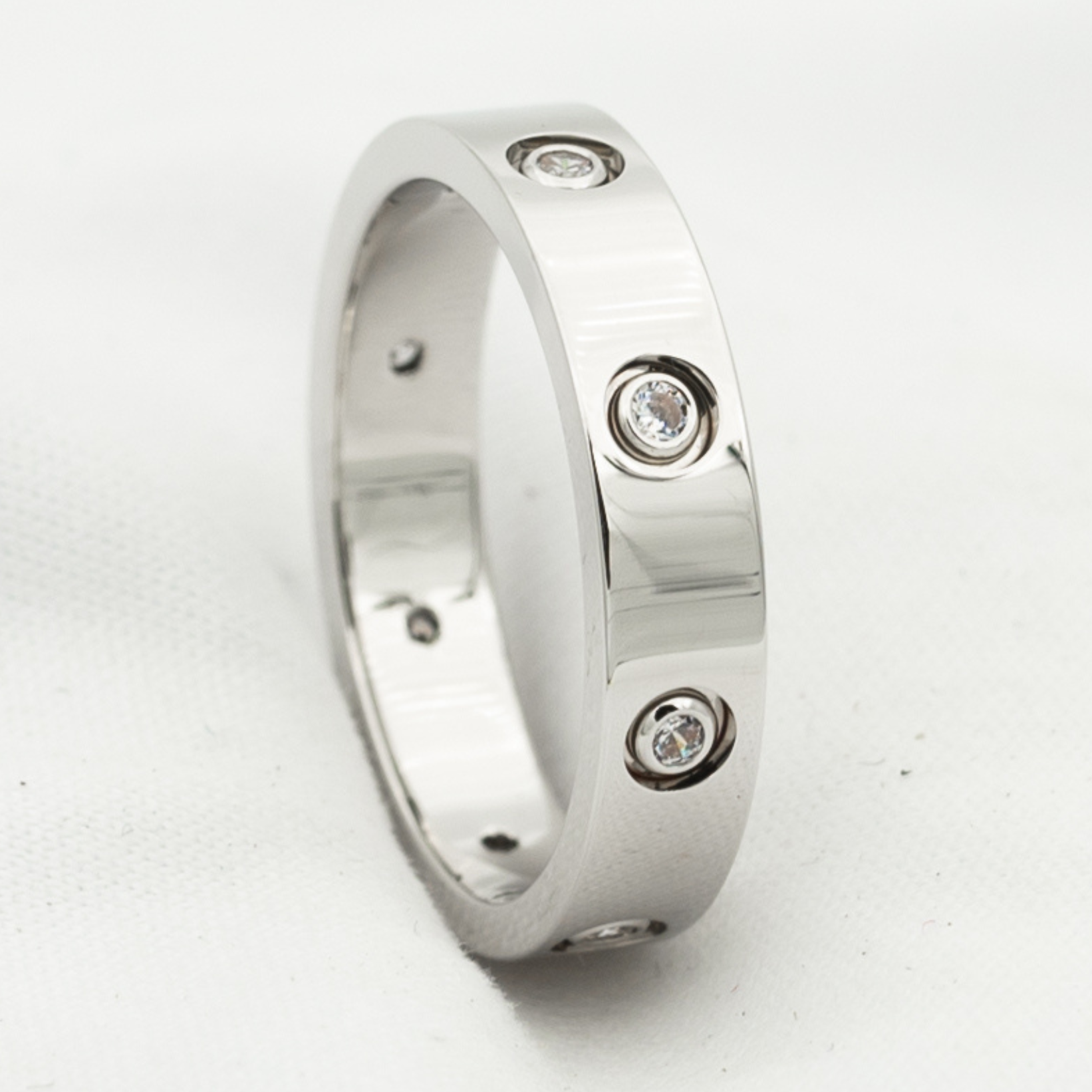 [⭐JeweliWhal]LOVE RING 3.6MM 8 DIAMONDS