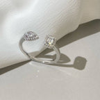 [⭐JeweliWhal]MY TWIN TOI & MOI SILVER DIAMOND RING