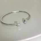[⭐JeweliWhal]JONC FLEX MY TWIN TOI & MOI SILVER DIAMOND BRACELET