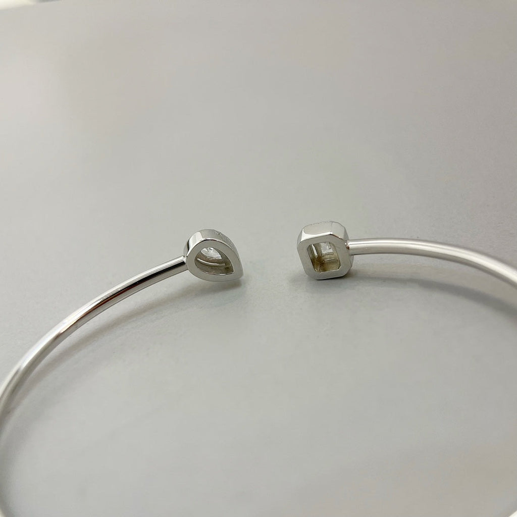 [⭐JeweliWhal]JONC FLEX MY TWIN TOI & MOI SILVER DIAMOND BRACELET