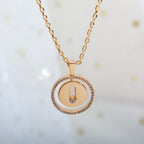 [⭐JeweliWhal]Demo MOVE PM NECKLACE PINK GOLD DIAMOND