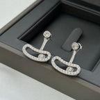 [⭐JeweliWhal]MOVE UNO SILVER DIAMOND EARRINGS