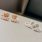 [⭐JeweliWhal]CREOLES MOVE UNO MINI 1 DIAMOND EARRINGS