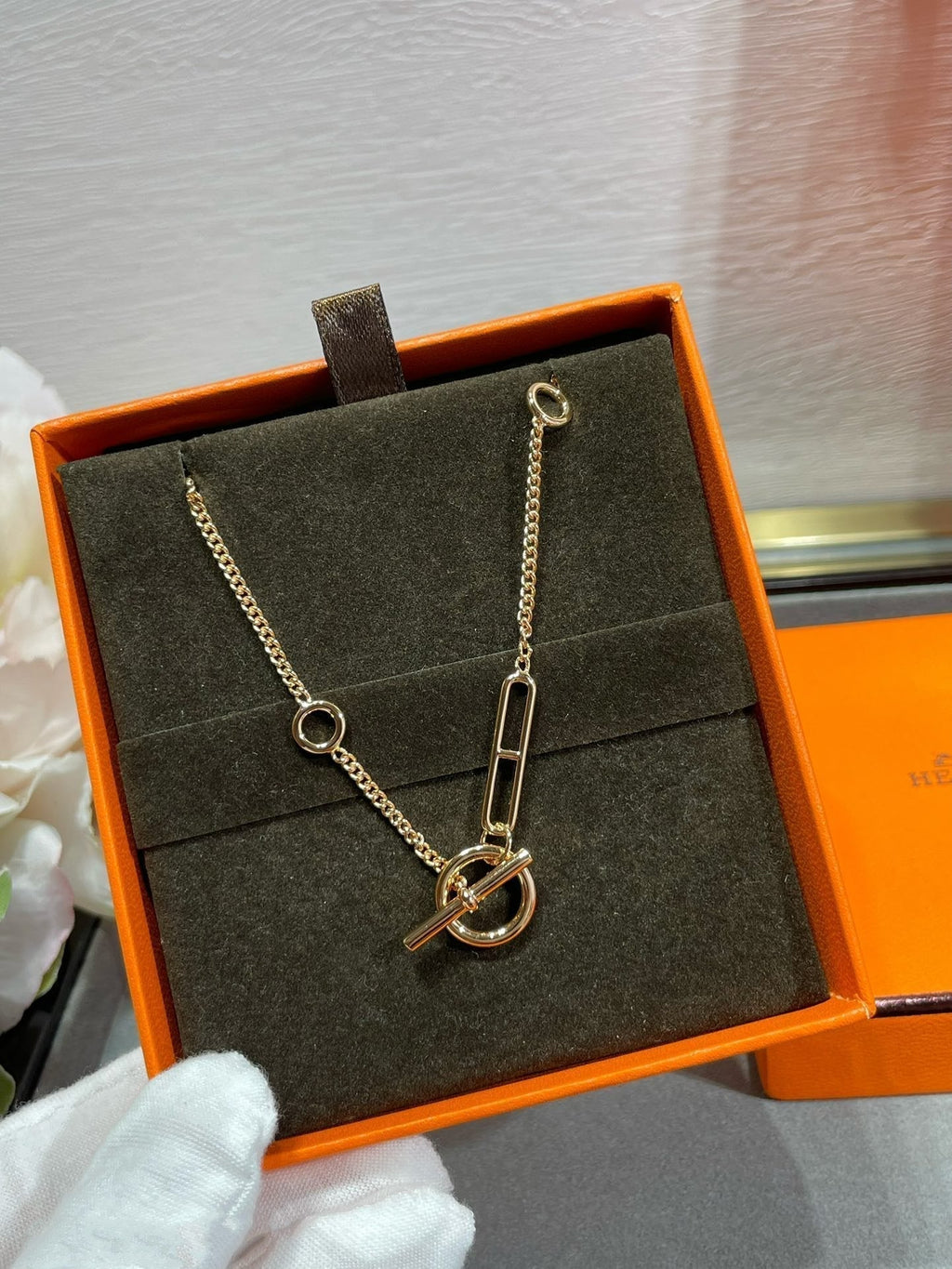 [⭐JeweliWhal]HM STERLING CHAINE D'ANCRE HEART