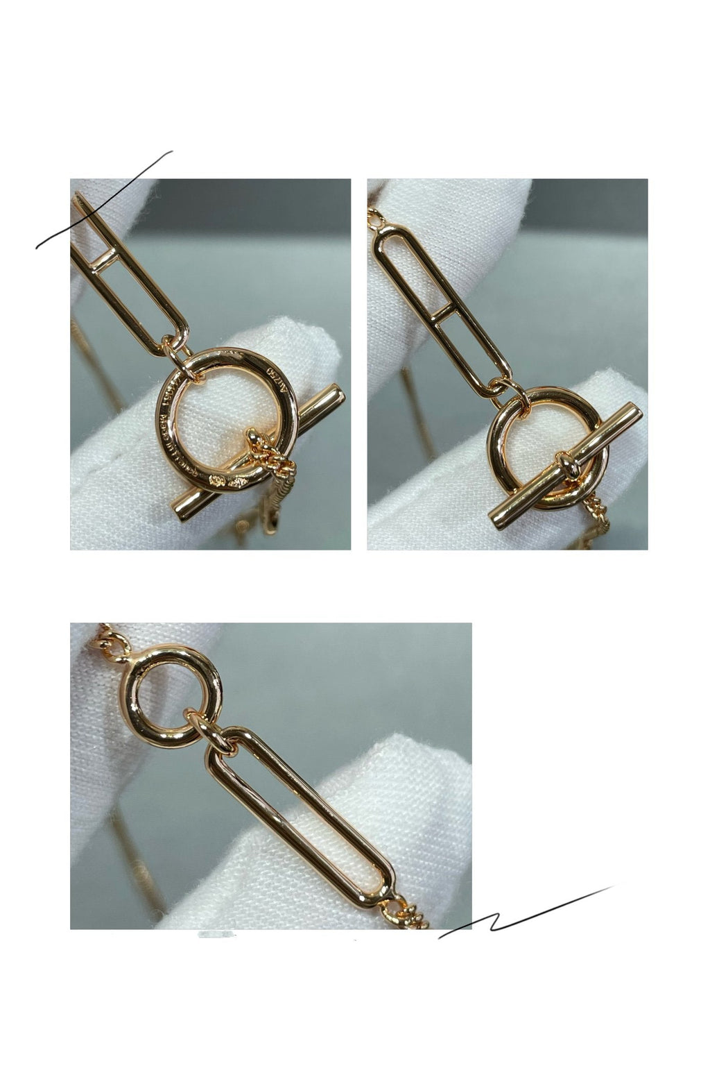 [⭐JeweliWhal]HM STERLING CHAINE D'ANCRE HEART