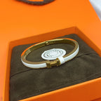 [⭐JeweliWhal]クラシック HM クリック ホワイト 8mm エナメルブレスレット