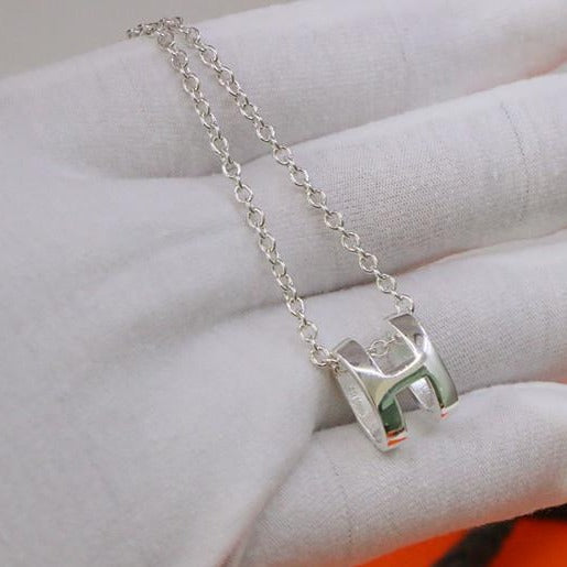 [⭐JeweliWhal]HMネックレス Hレターオーバルシリーズ