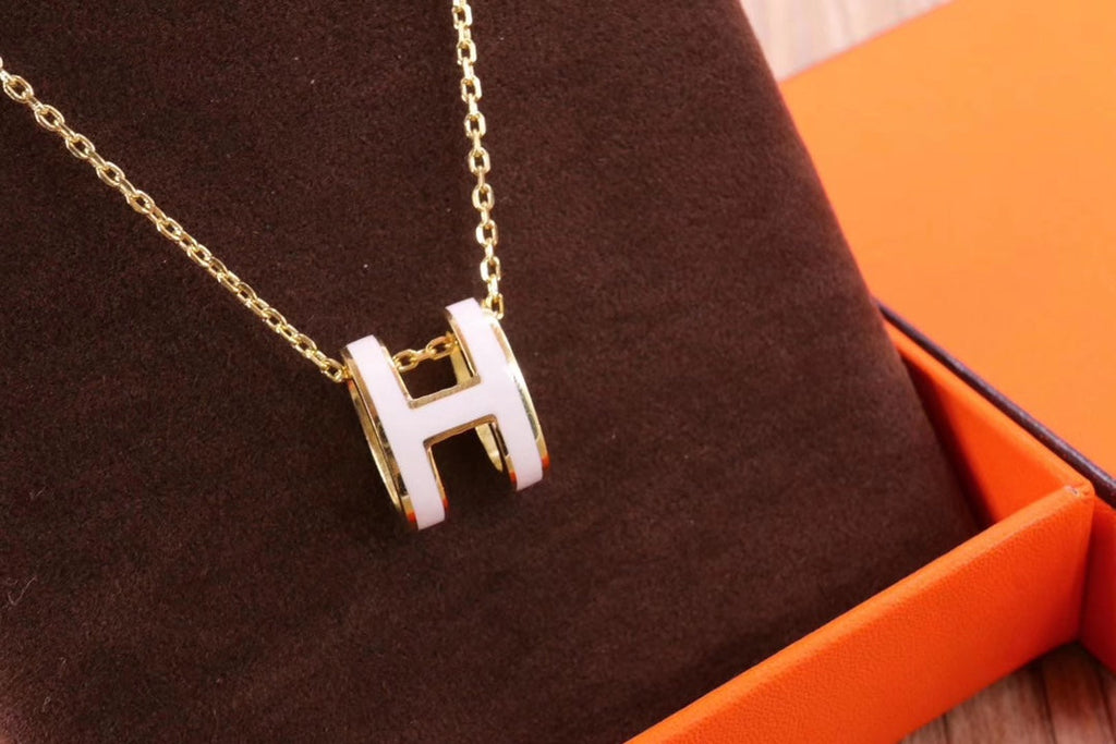 [⭐JeweliWhal]HM CLIC YELLOW ENAMEL GOLD NECKLACE