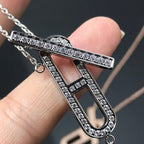 [⭐JeweliWhal]HM NECKLACE PLATINUM ROSE GOLD DIAMOND
